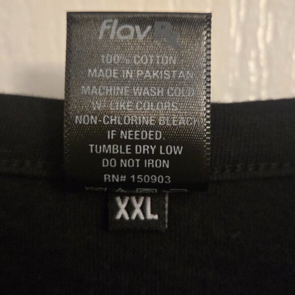 FlavRx Men’s Tank Top XXL Black Olive Colorblock Sleeveless Cotton Shirt - Picture 4 of 4